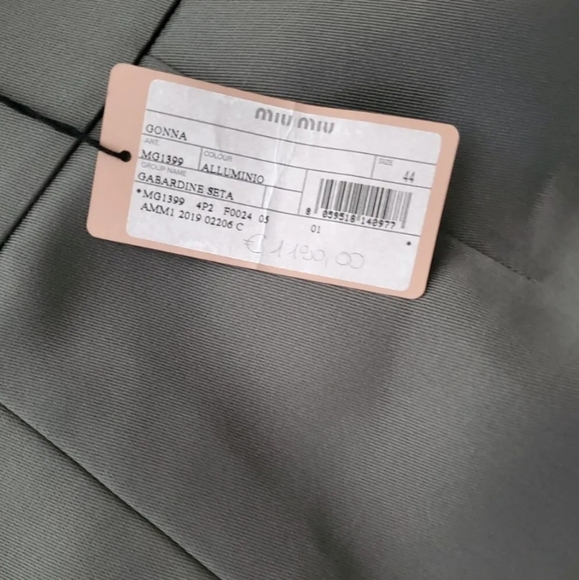 Miu Miu SS2020 Gabardine Silk RUNWAY Skirt - Picture 6 of 11